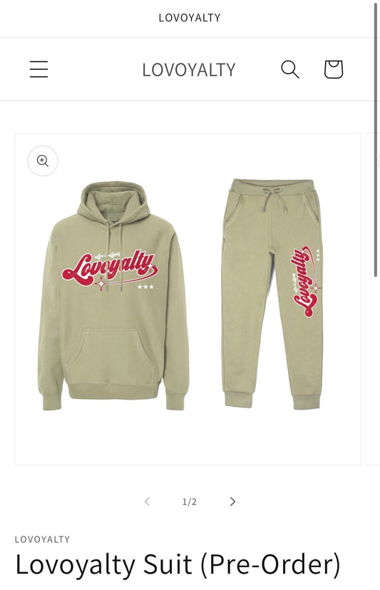 Lovoyalty Sweatsuit (Pre-Order)